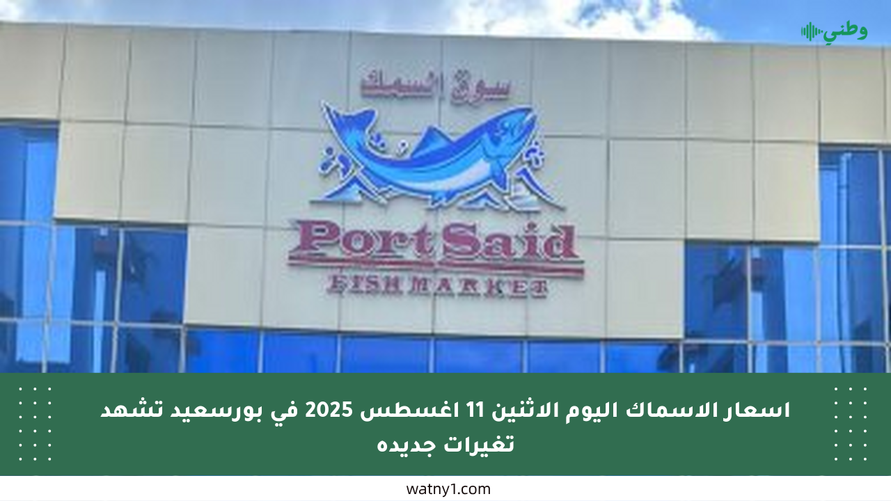 أسعار الأسماك اليوم الإثنين 11 أغسطس 2025 في بورسعيد تشهد تغيرات جديدة